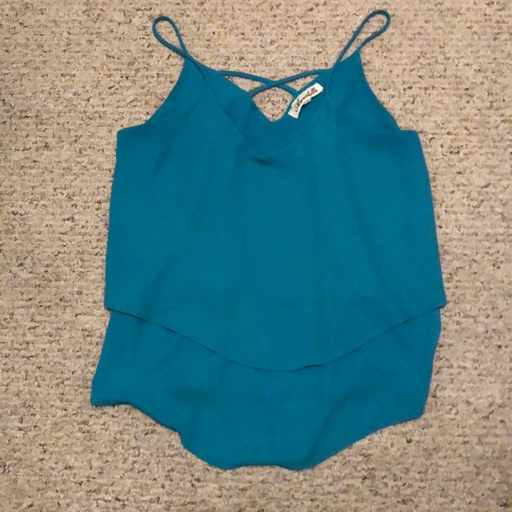 Teal tank top, Size M